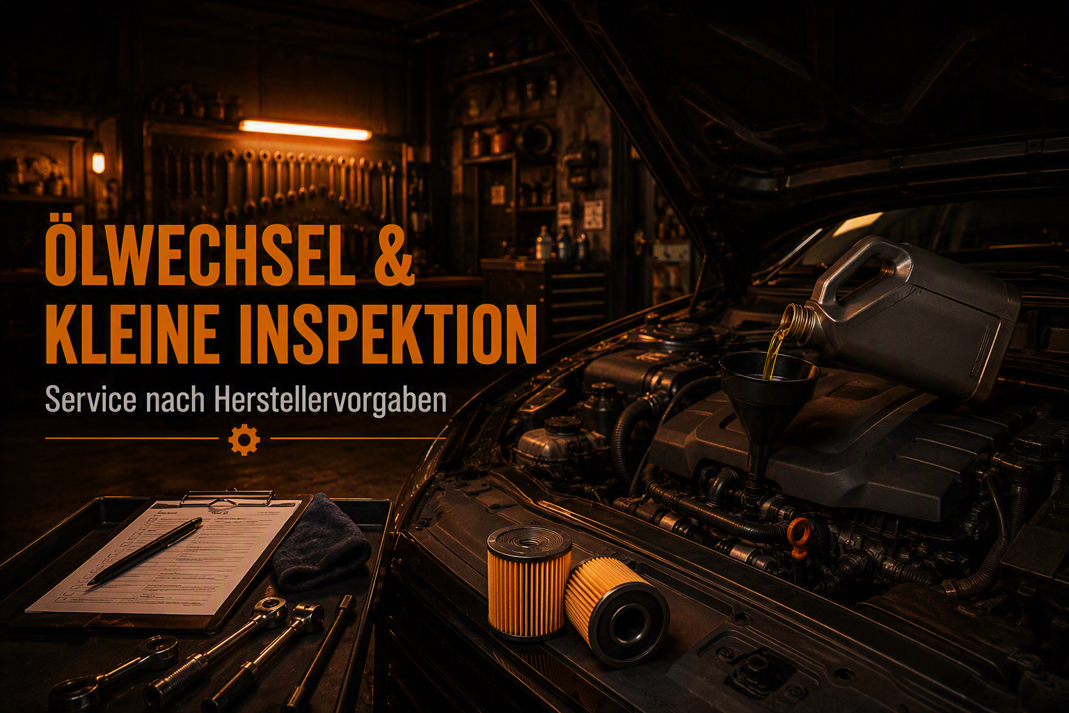 Ölwechsel und kleine Inspektion